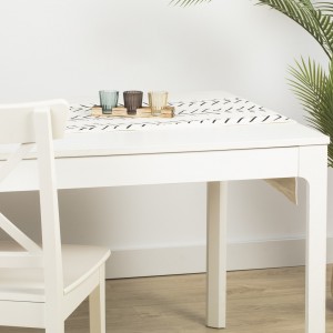 Caminho mesa algodão Almunzar preto