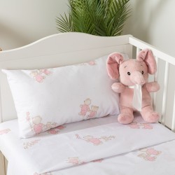 Jogo de lençóis algodão Peluche rosa cama bebé jogos-de-lencois-para-bebe