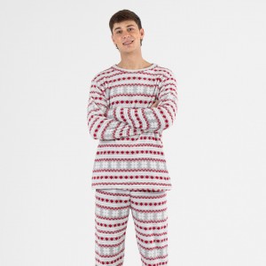 Pijama coral homem Filipo vermelho