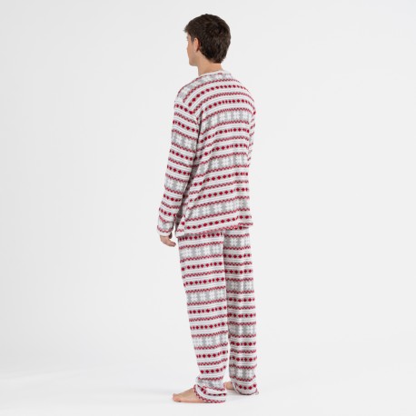 Pijama coral homem Filipo vermelho