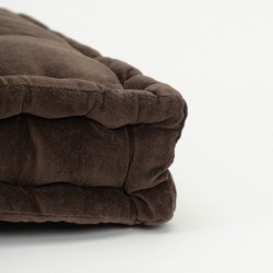 Almofada de cadeira veludo algodão preto 50x50 almofadas-de-cadeira