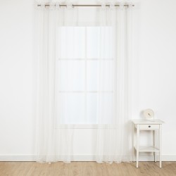 Cortina Plumeti natural cortinas-transparentes