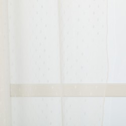 Cortina Plumeti natural cortinas-transparentes