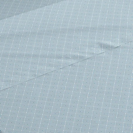 Jogo de lençóis algodão Chakras azul indigo