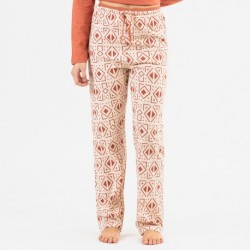 Pijama algodão Tiber cor telha pijama-largo-algodon