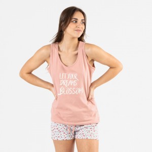 Pijama curto algodão Vita rosa 2