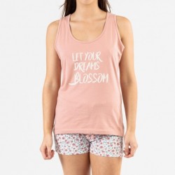 Pijama curto algodão Vita rosa Pijama curto algodão Vita rosa