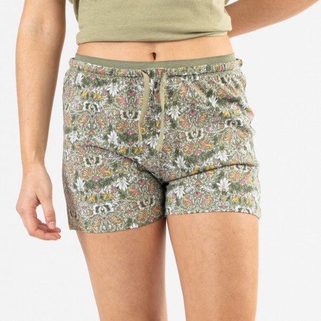 Pijama curto algodão Grinn verde