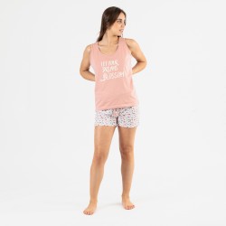 Pijama curto algodão Vita rosa Pijama curto algodão Vita rosa