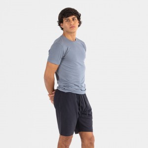 Conjunto desportivo curto homem azul indigo - azul marinho