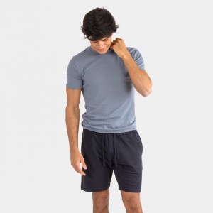 Conjunto desportivo curto homem azul indigo - azul marinho 2