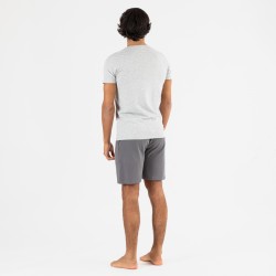 Conjunto desportivo curto homem cinza perla - cinza marengo Conjunto desportivo curto homem cinza perla - cinza marengo