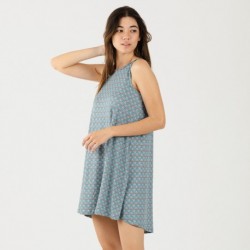 Vestido malha sedosa Hello azul indigo Vestido malha sedosa Hello azul indigo