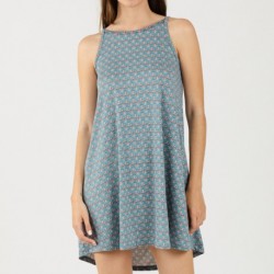 Vestido malha sedosa Hello azul indigo Vestido malha sedosa Hello azul indigo