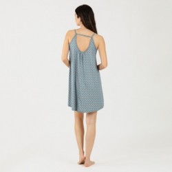 Vestido malha sedosa Hello azul indigo Vestido malha sedosa Hello azul indigo