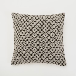 Almofada algodão Rombito preto 45x45