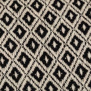 Almofada retangular algodão 30x50 Rombito preto 2