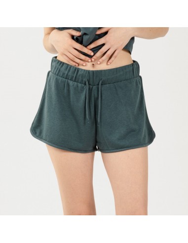 Conjunto desportivo curto mulher verde azulado
