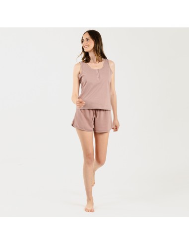 Conjunto desportivo curto mulher malva