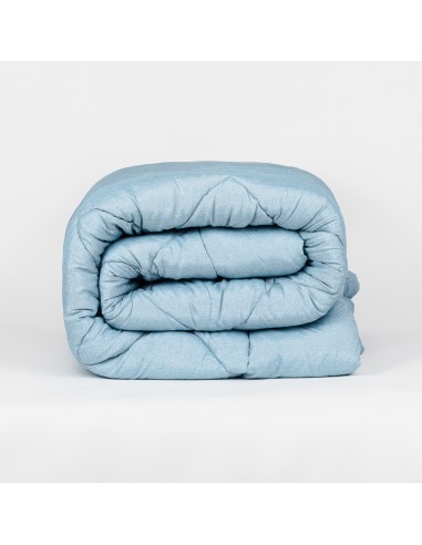 Edredão liso efeito desgaste