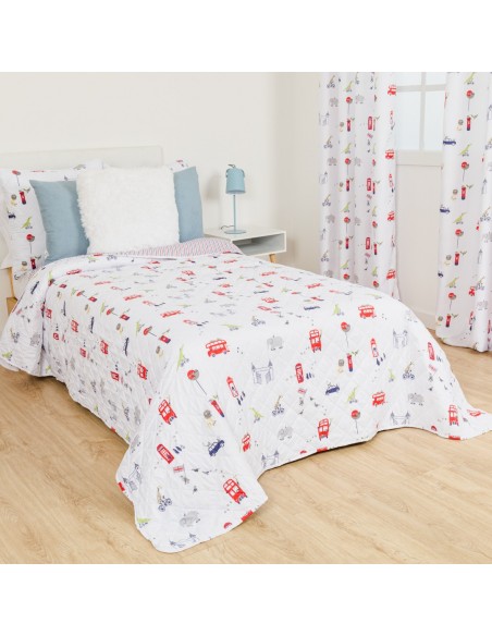 Colcha bouti York azul marinho