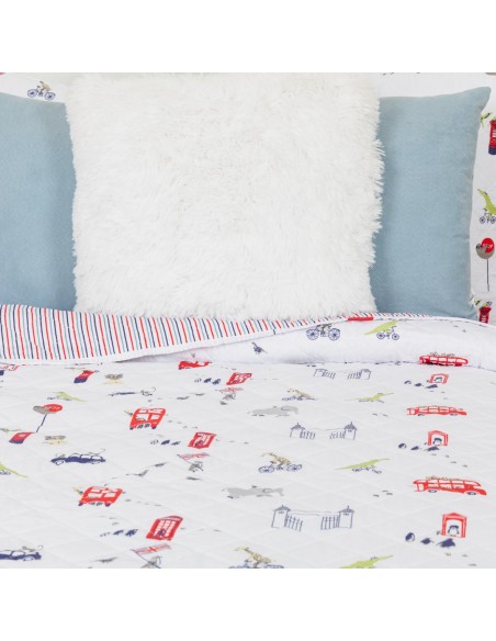 Colcha bouti York azul marinho