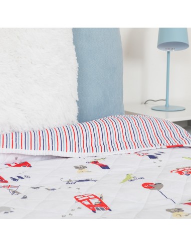 Colcha bouti York azul marinho