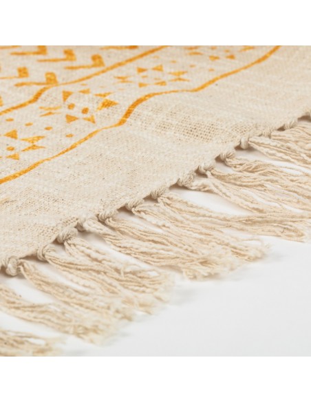 Plaid algodão Aisha mostarda Plaid algodão Aisha mostarda