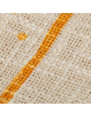 Plaid algodão Aisha mostarda