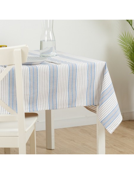 Toalha de mesa Rayas azul indigo roupa-de-mesa