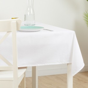 Toalha de mesa algodão branco