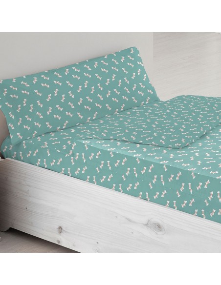 Saco nórdico algodão Ponder verde azulado Saco nórdico algodão Ponder verde azulado