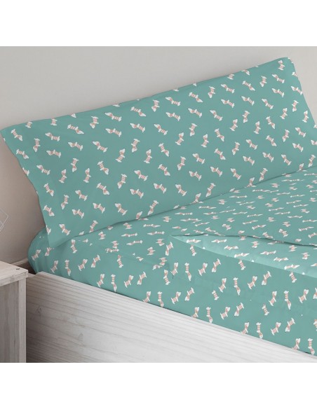 Saco nórdico algodão Ponder verde azulado Saco nórdico algodão Ponder verde azulado