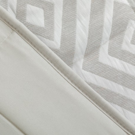 Colcha jacquard chenilla Feria cinza - 120 gr