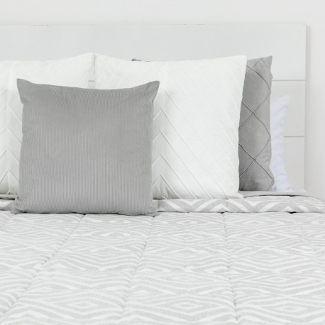 Colcha jacquard chenilla Feria cinza - 120 gr
