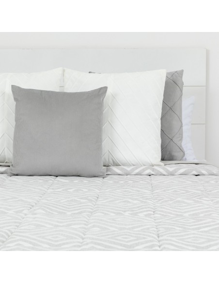 Colcha jacquard chenilla Feria cinza - 120 gr Colcha jacquard chenilla Feria cinza - 120 gr