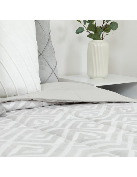 Colcha jacquard chenilla Feria cinza - 120 gr Colcha jacquard chenilla Feria cinza - 120 gr