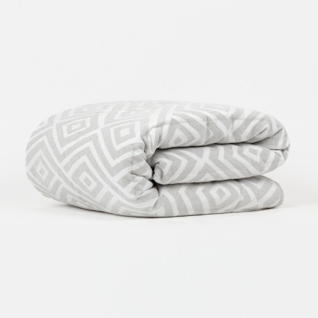 Colcha jacquard chenilla Feria cinza - 120 gr