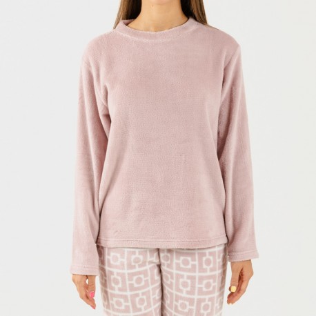 Pijama coral Taormina malva