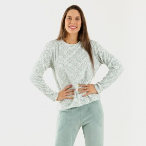 Pijama coral Capri verde tiffany 2