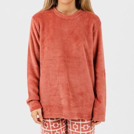 Pijama coral Taormina marsala