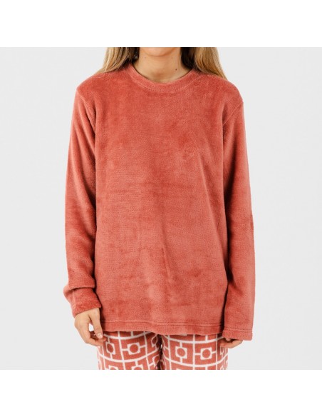 Pijama coral Taormina marsala