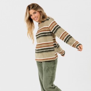 Pijama coral Vaduz verde caça 2