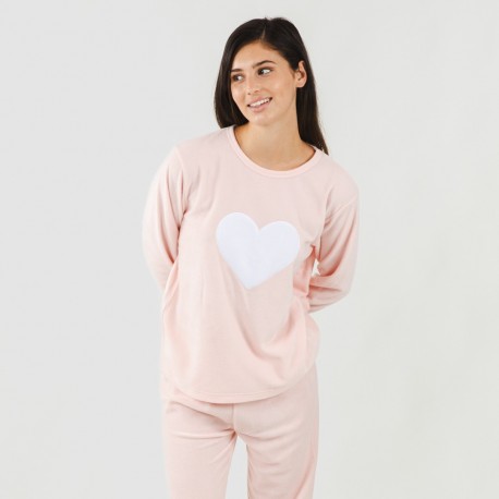 Pijama polar Praga rosa pijama-polar