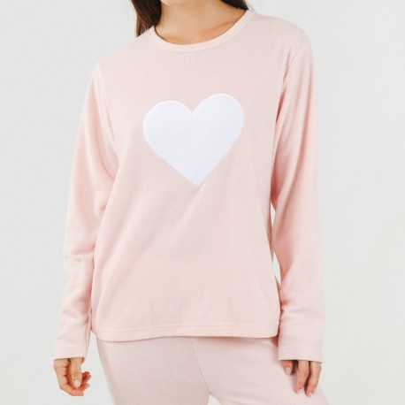 Pijama polar Praga rosa