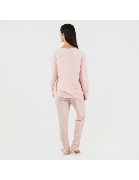 Pijama polar Praga rosa