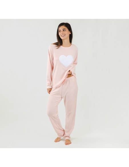 Pijama polar Praga rosa