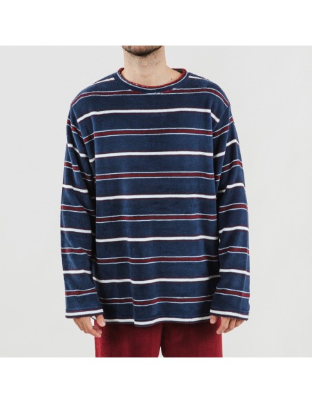 Pijama coral homem Lucio bordeaux Pijama coral homem Lucio bordeaux