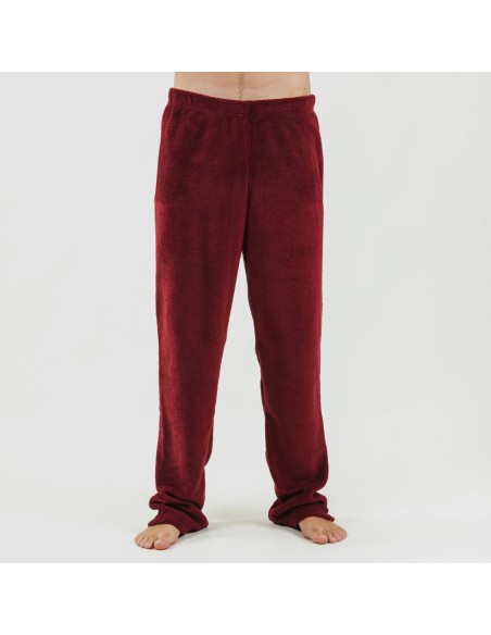 Pijama coral homem Lucio bordeaux Pijama coral homem Lucio bordeaux