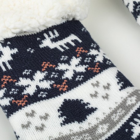 Meias Winter azul marinho